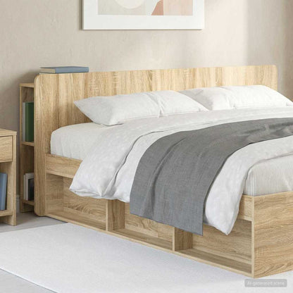 Testata del letto Rovere Sonoma Legno ingegnerizzato