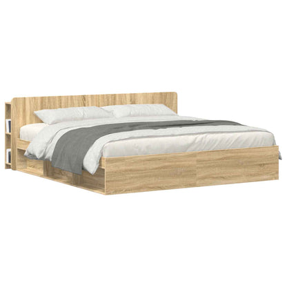 Testata del letto Rovere Sonoma Legno ingegnerizzato