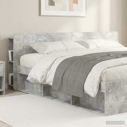 Testata del letto Grigio Cemento Legno ingegnerizzato