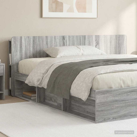 Testata del letto Grigio Sonoma Legno ingegnerizzato