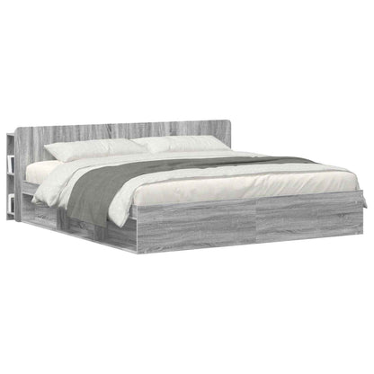 Testata del letto Grigio Sonoma Legno ingegnerizzato