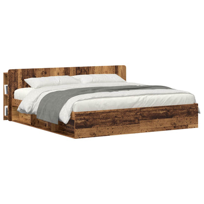 Testata del letto Legno antico Legno ingegnerizzato