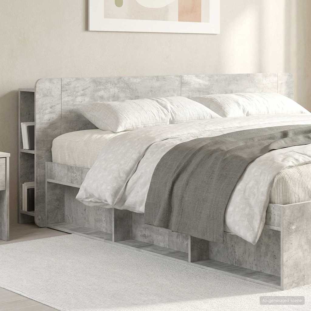 Testata del letto Grigio Cemento Legno ingegnerizzato