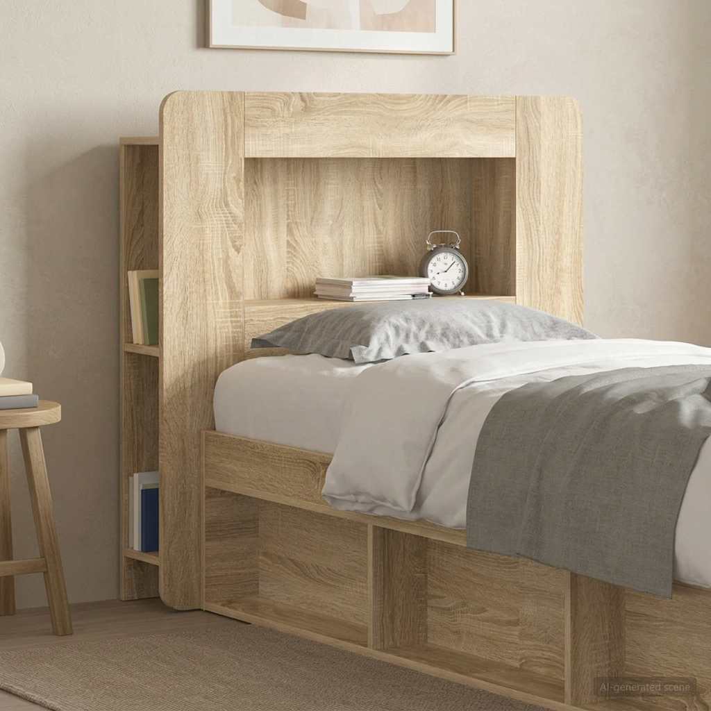 Testata del letto con archiviazione Legno ingegnerizzato
