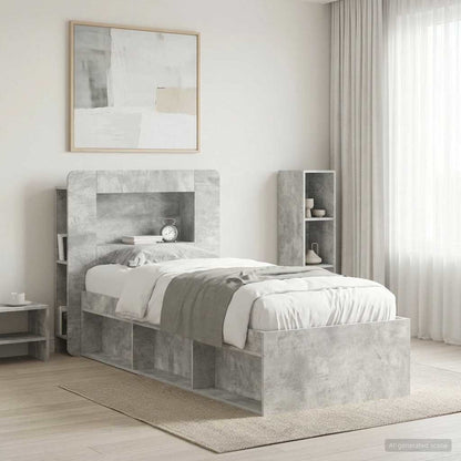 Testata del letto Grigio Cemento Legno ingegnerizzato