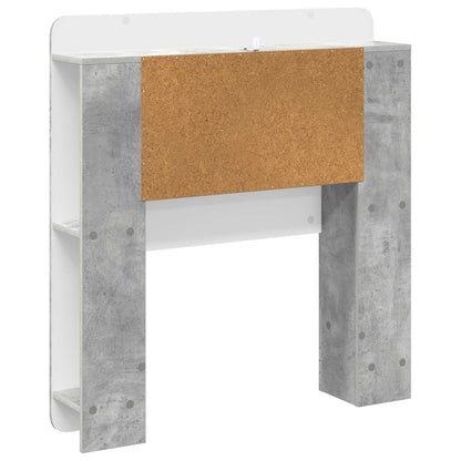Testata del letto Grigio Cemento Legno ingegnerizzato