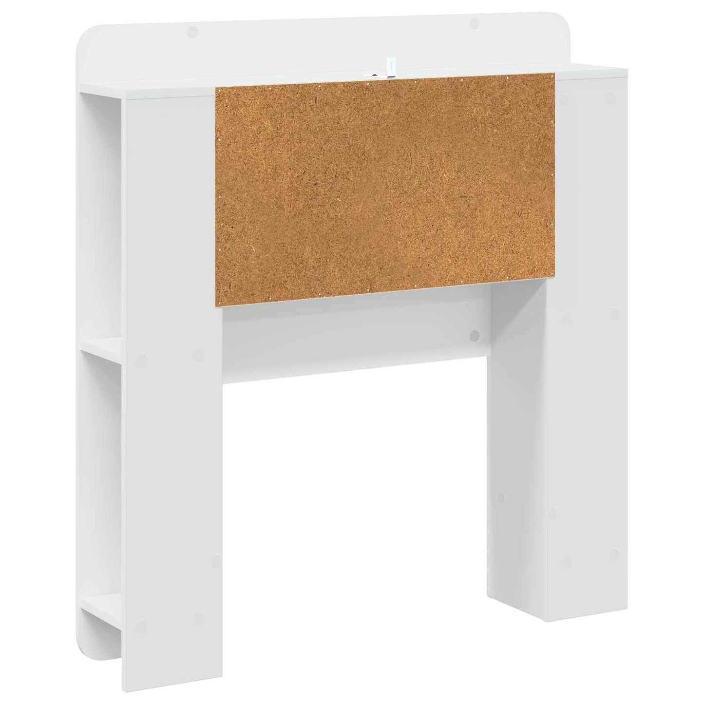 Testata del letto Bianco Lucido Legno ingegnerizzato