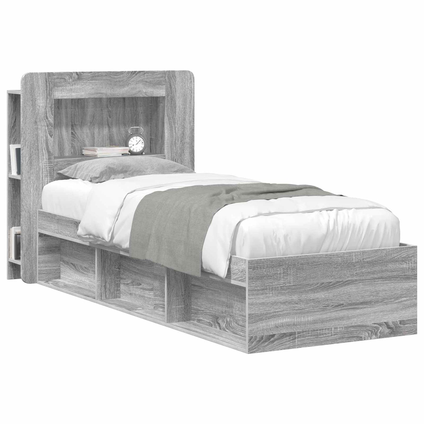 Testata del letto Grigio Sonoma Legno ingegnerizzato