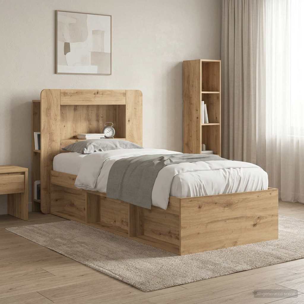 Testata del letto Rovere Artigianale Legno ingegnerizzato