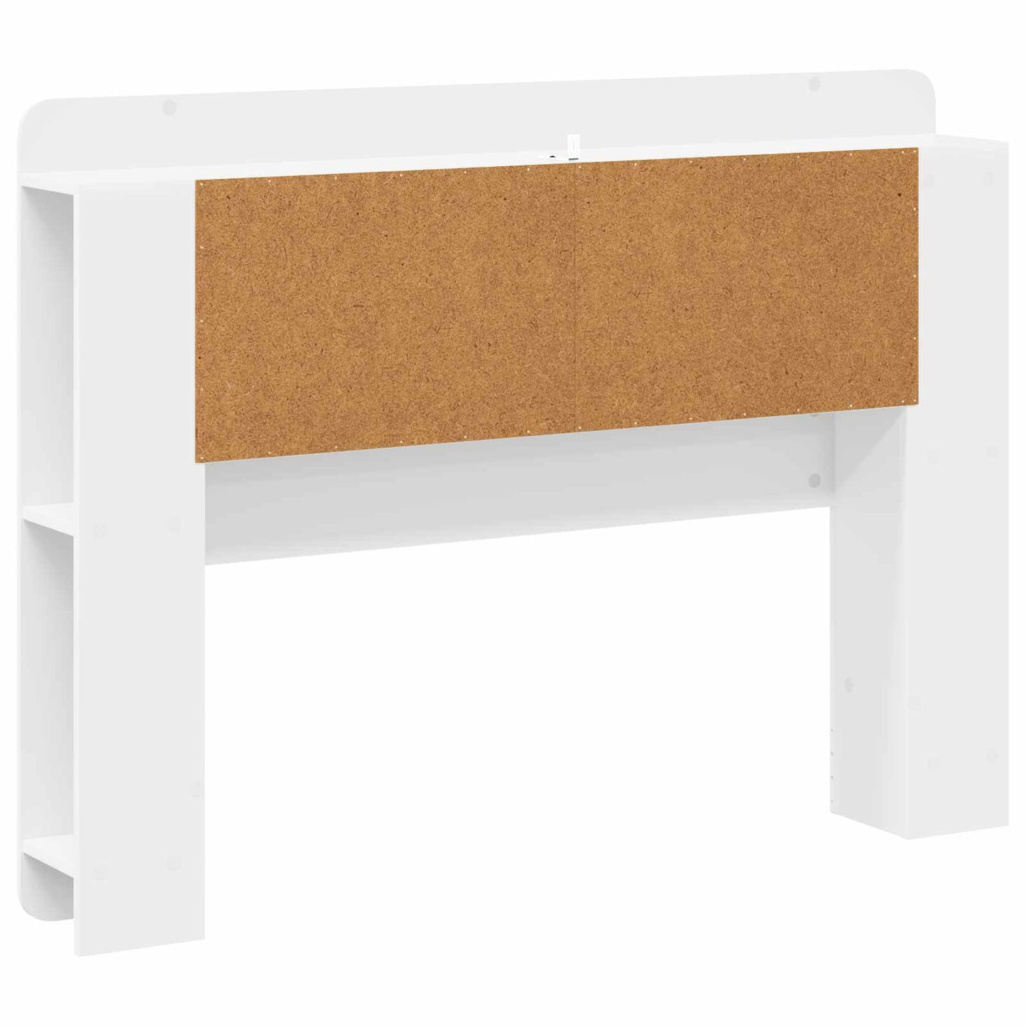 Testata del letto con archiviazione Bianco Legno ingegnerizzato