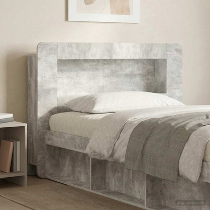 Testata del letto Grigio Cemento Legno ingegnerizzato