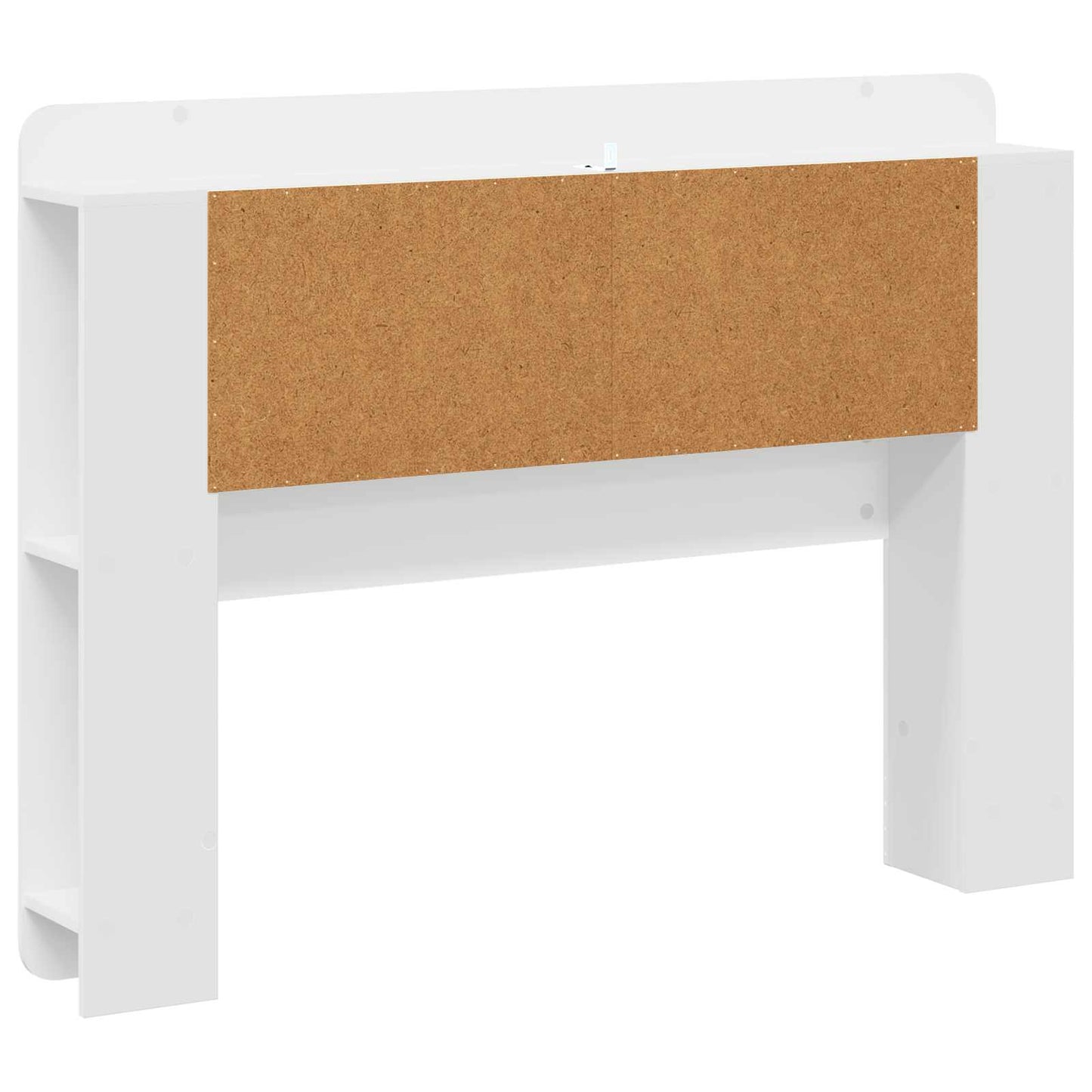 Testata del letto Bianco Lucido Legno ingegnerizzato