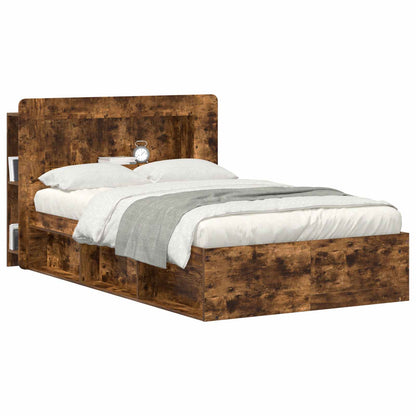 Testata del letto Rovere Fumo Legno ingegnerizzato