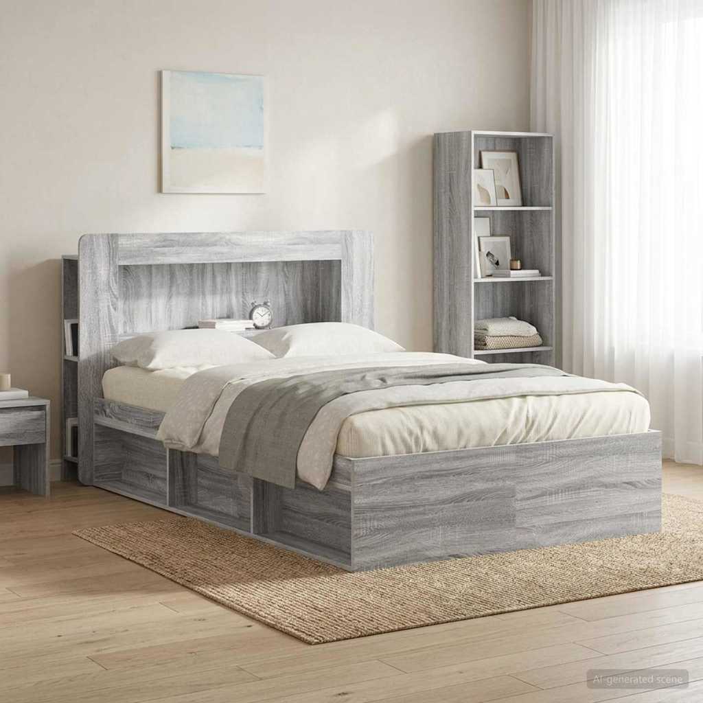 Testata del letto Grigio Sonoma Legno ingegnerizzato