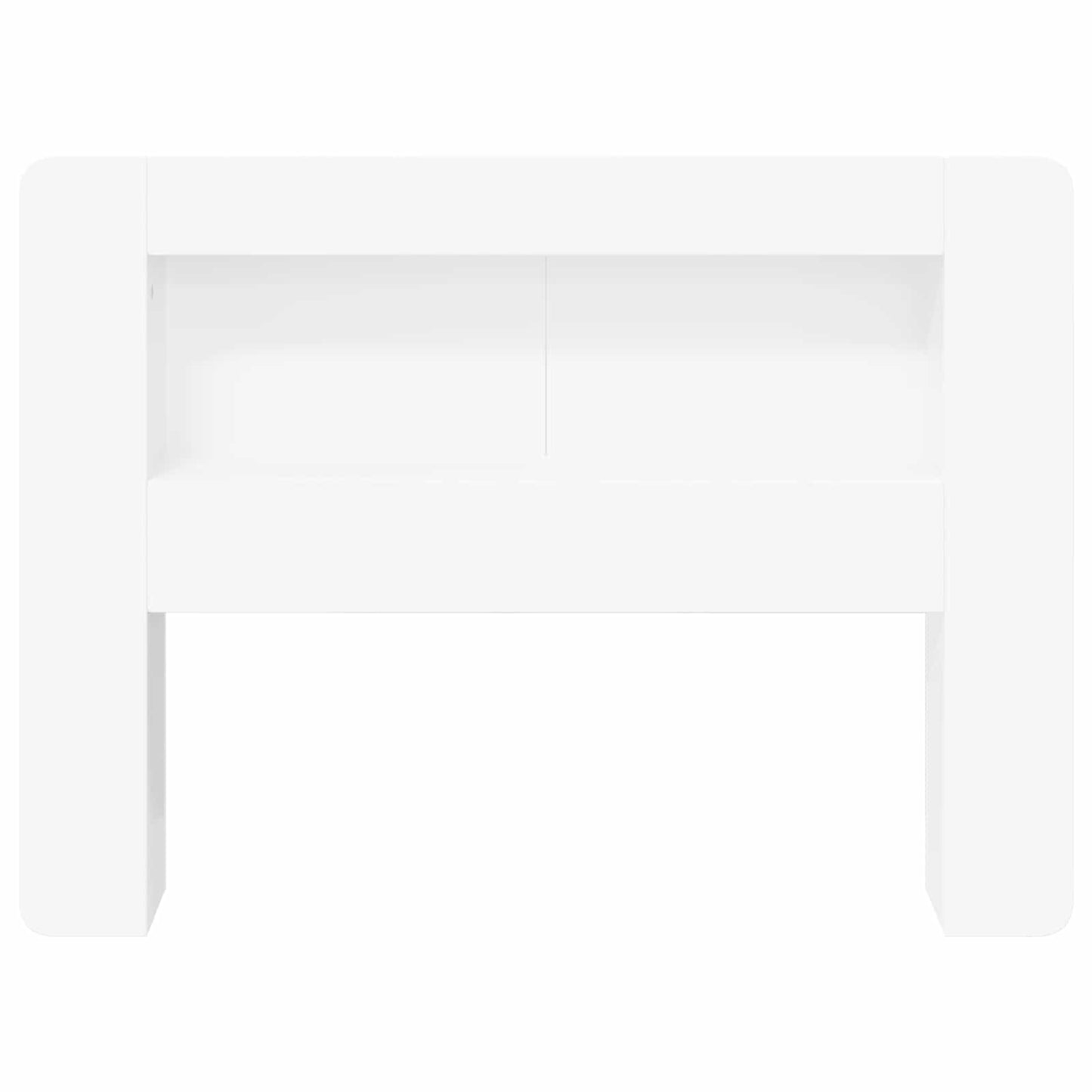 Testata del letto con archiviazione Bianco Legno ingegnerizzato