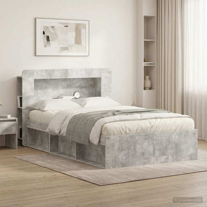 Testata del letto Grigio Cemento Legno ingegnerizzato