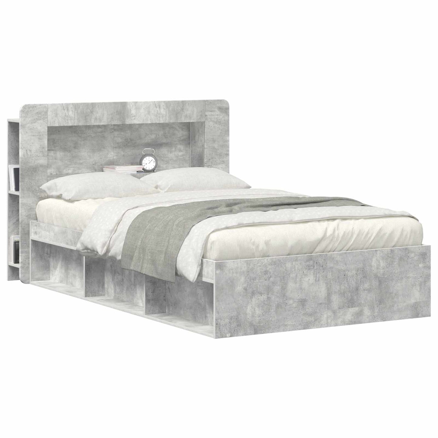 Testata del letto Grigio Cemento Legno ingegnerizzato