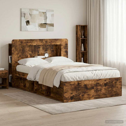 Testata del letto Rovere Fumo Legno ingegnerizzato