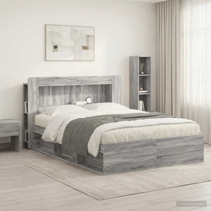 Testata del letto Grigio Sonoma Legno ingegnerizzato