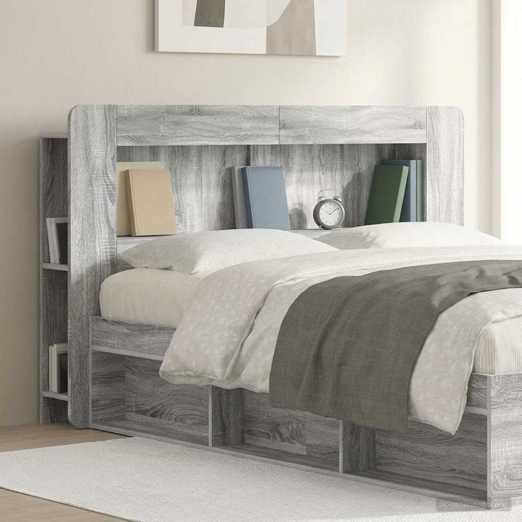 Testata del letto Grigio Sonoma Legno ingegnerizzato