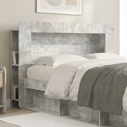 Testata del letto Grigio Cemento Legno ingegnerizzato