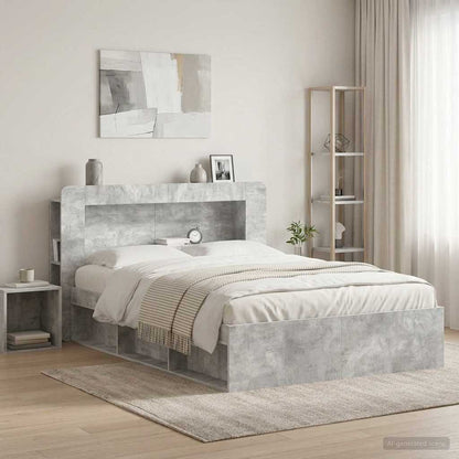 Testata del letto Grigio Cemento Legno ingegnerizzato