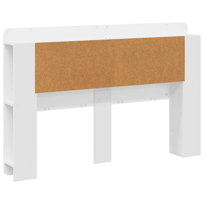 Testata del letto Bianco Lucido Legno ingegnerizzato