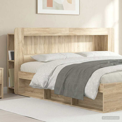 Testata del letto Rovere Sonoma Legno ingegnerizzato