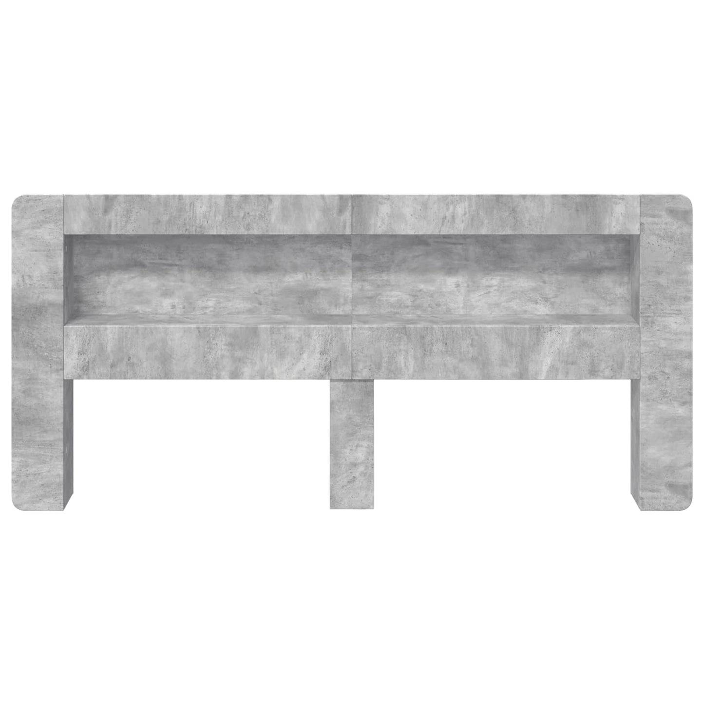 Testata del letto Grigio Cemento Legno ingegnerizzato
