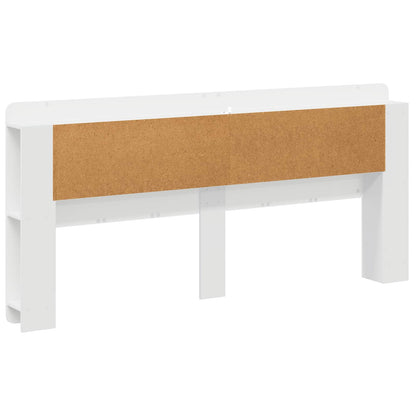 Testata del letto Bianco Lucido Legno ingegnerizzato
