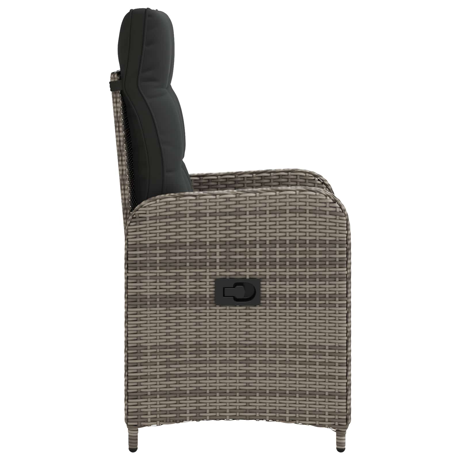Sedia da giardino reclinabile Grigio e Grigio Scuro | homemem39