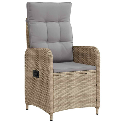 Sedia da giardino reclinabile Beige e Grigio Chiaro | homemem39