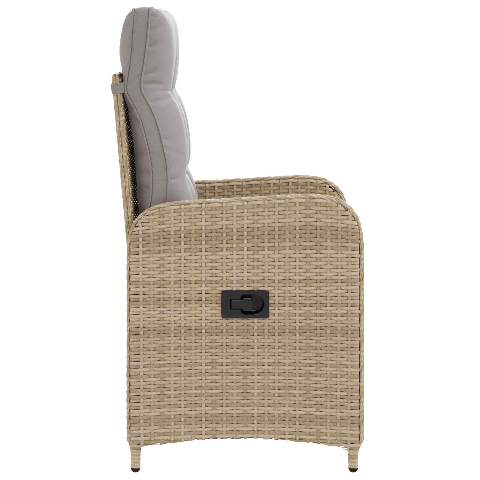 Sedia da giardino reclinabile Beige e Grigio Chiaro | homemem39