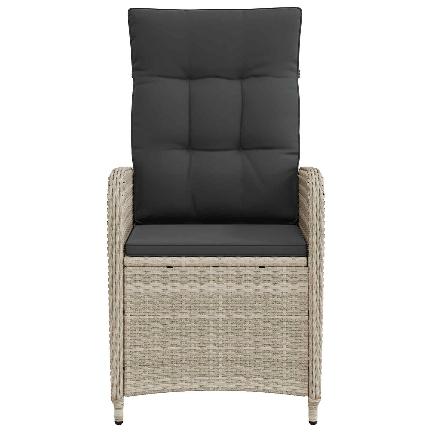 Sedia da giardino reclinabile Grigio chiaro e grigio scuro | homemem39