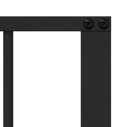 Cancello per cani 6 pcs Nero 100 x 60 cm Acciaio zincato | homemem39
