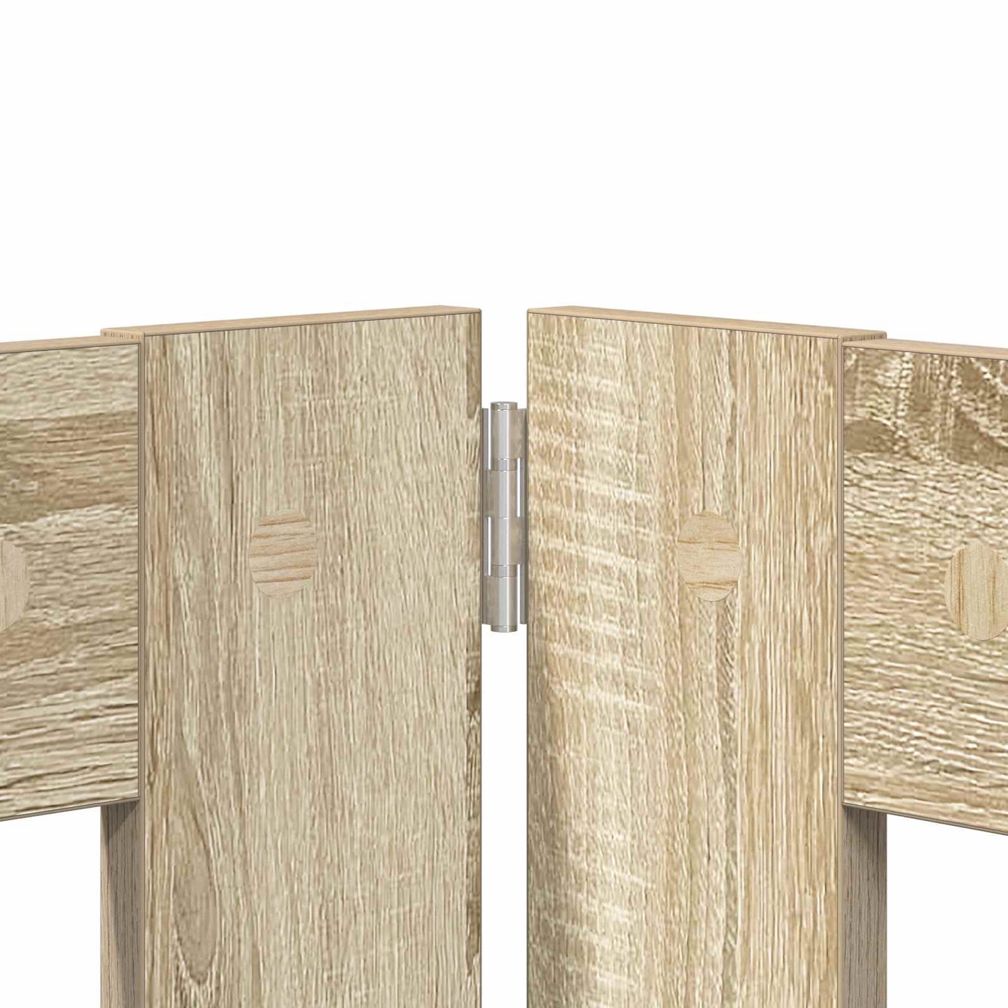 Cancello per cani con supporti 2 pcs Rovere Sonoma 100 x 100 cm | homemem39