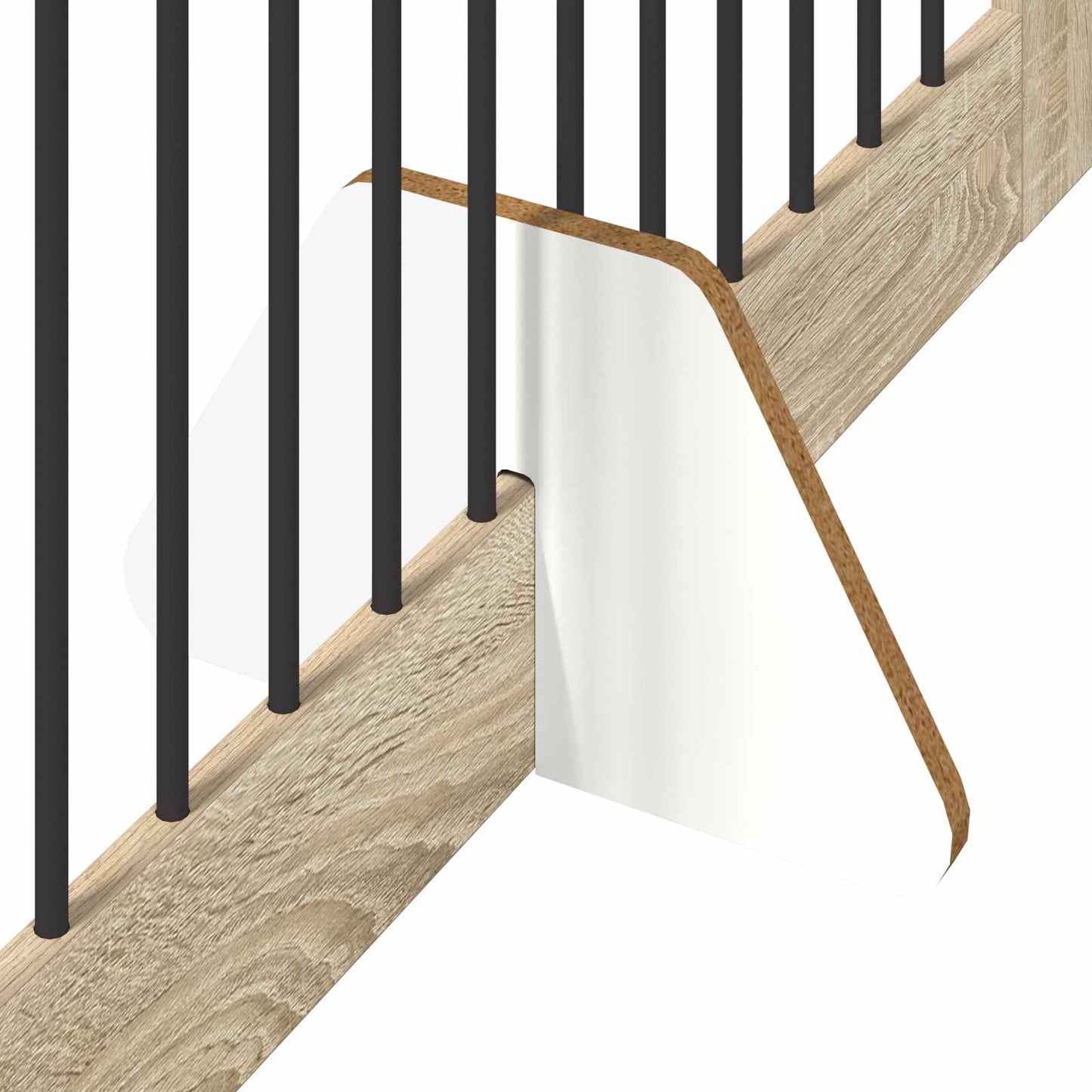 Cancello per cani con supporti 2 pcs Rovere Sonoma 100 x 100 cm | homemem39