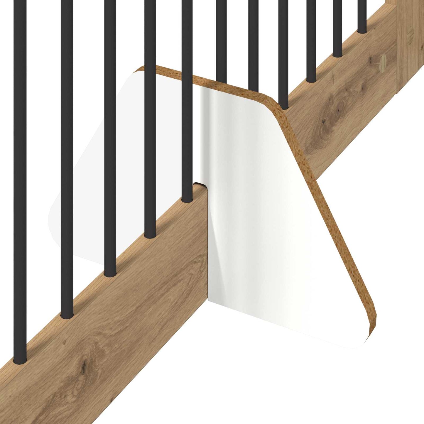 Cancello per cani con supporti 4 pcs Rovere Artigianale | homemem39