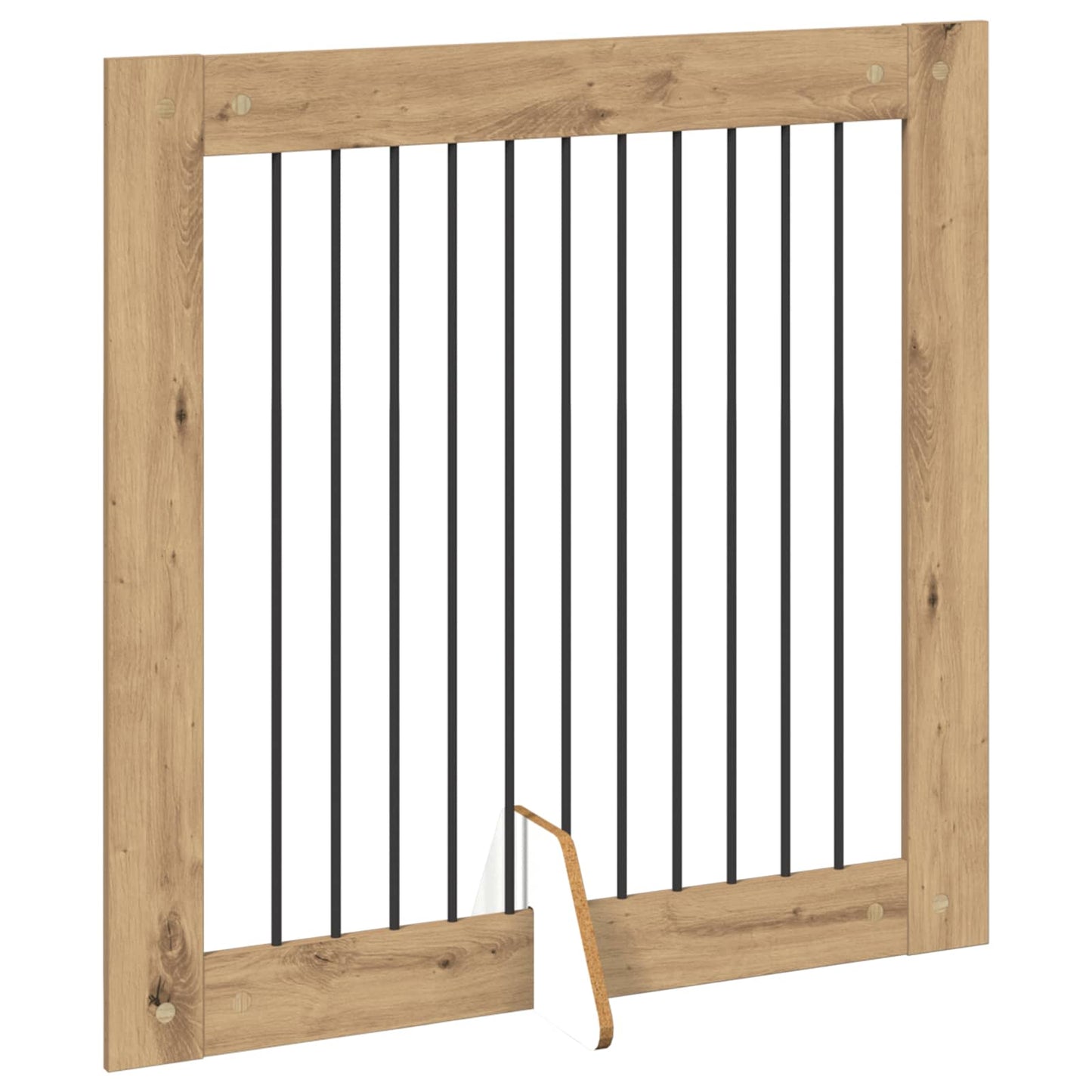 Cancello per cani con supporti 4 pcs Rovere Artigianale | homemem39