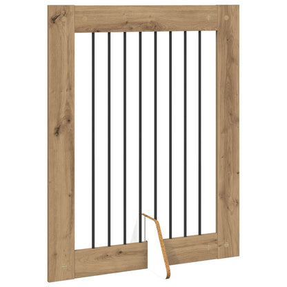 Cancello per cani con supporti 2 pcs Rovere Artigianale | homemem39
