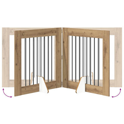 Cancello per cani pieghevole con supporti 6 pcs 482 cm