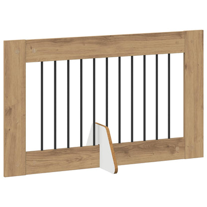 Cancello per cani con supporti 4 pcs Rovere Artigianale | homemem39