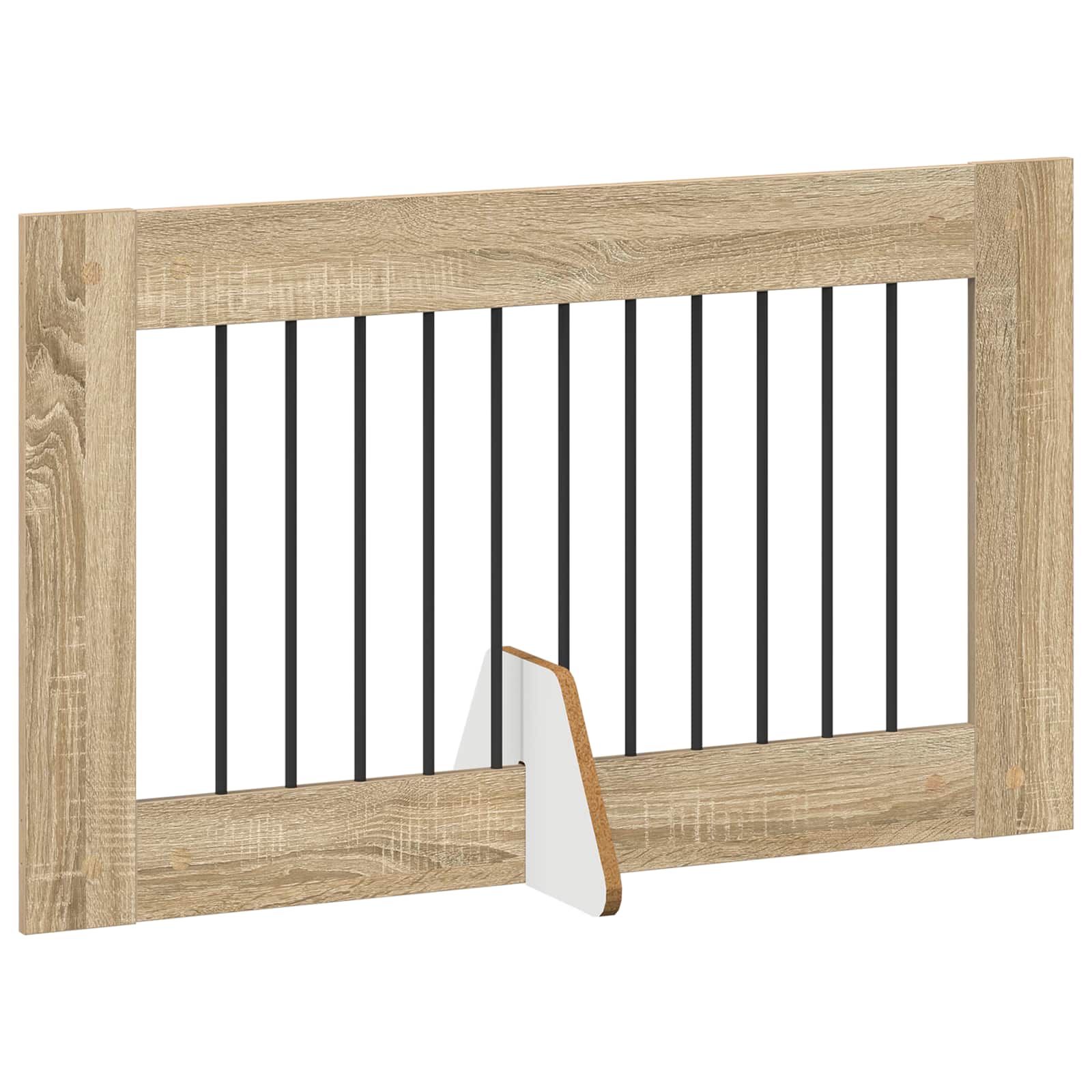 Cancello per cani con supporti 6 pcs Rovere Sonoma 100 x 60 cm | homemem39