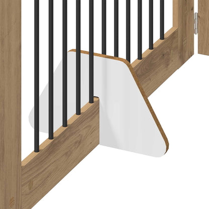 Cancello per cani con supporti 6 pcs Rovere Artigianale | homemem39