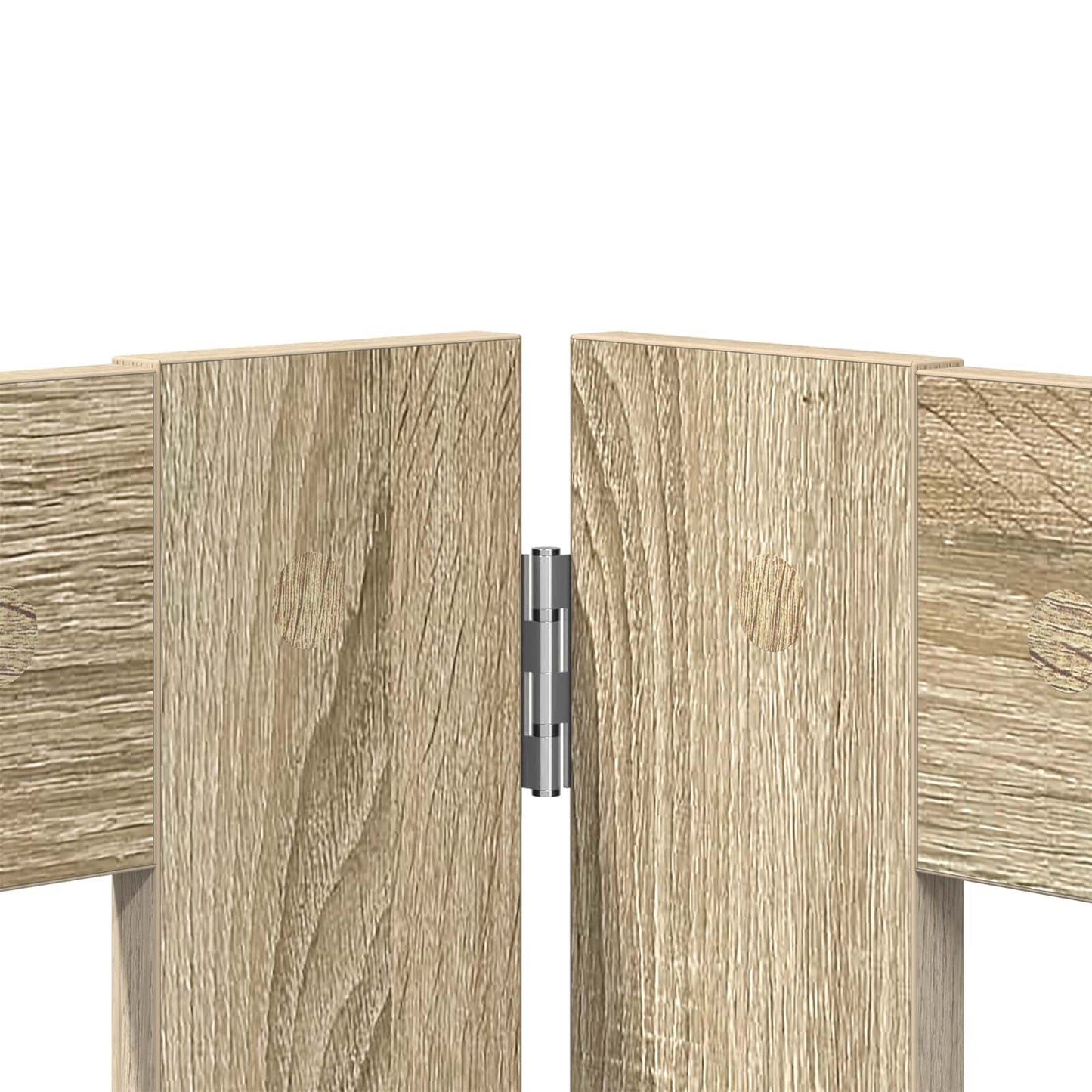Cancello per cani con supporti 4 pcs Rovere Sonoma 80 x 60 cm | homemem39