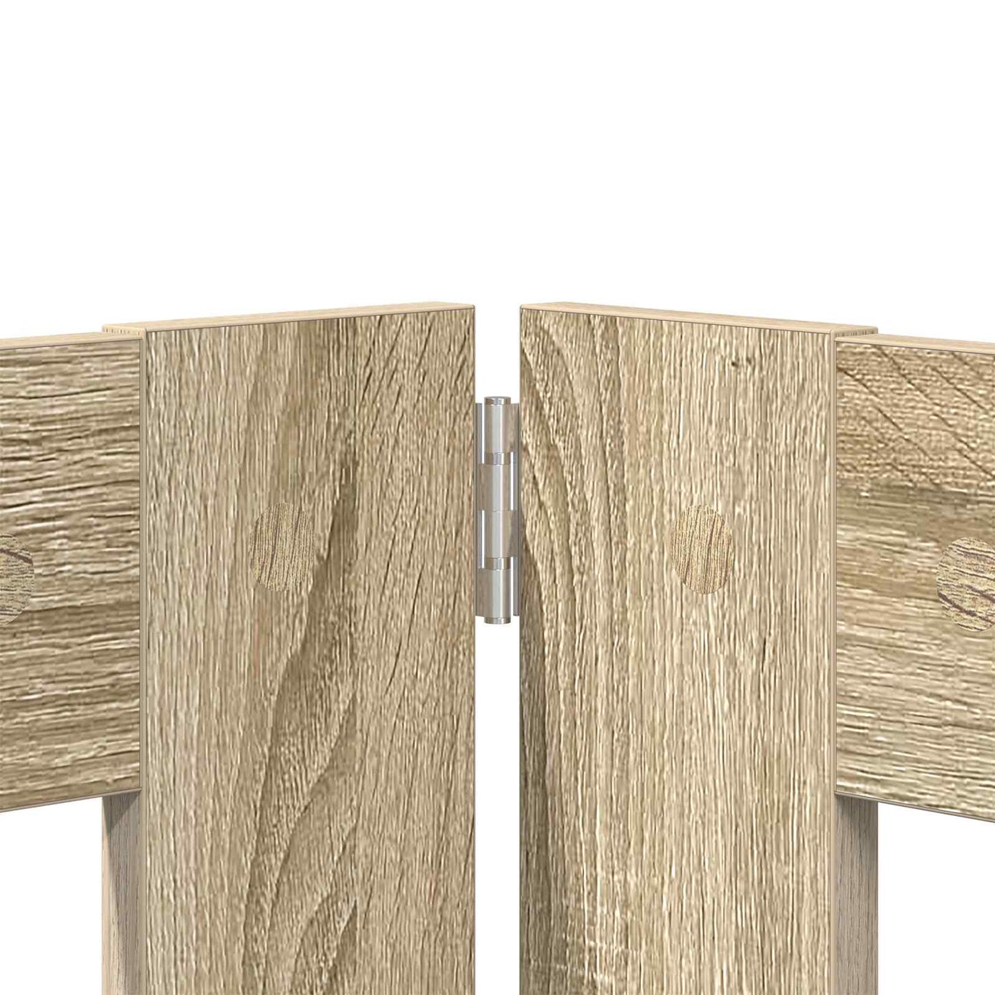 Cancello per cani con supporti 4 pcs Rovere Sonoma 60 x 60 cm | homemem39