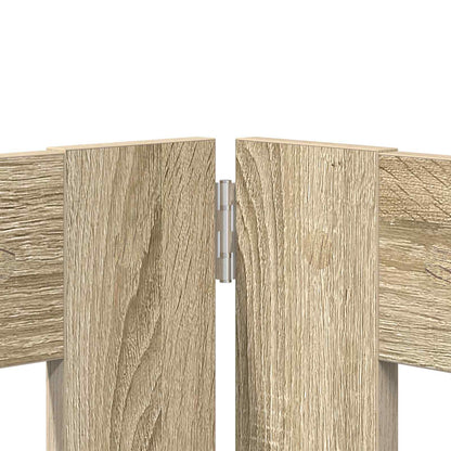 Cancello per cani con supporti 4 pcs Rovere Sonoma 60 x 60 cm | homemem39