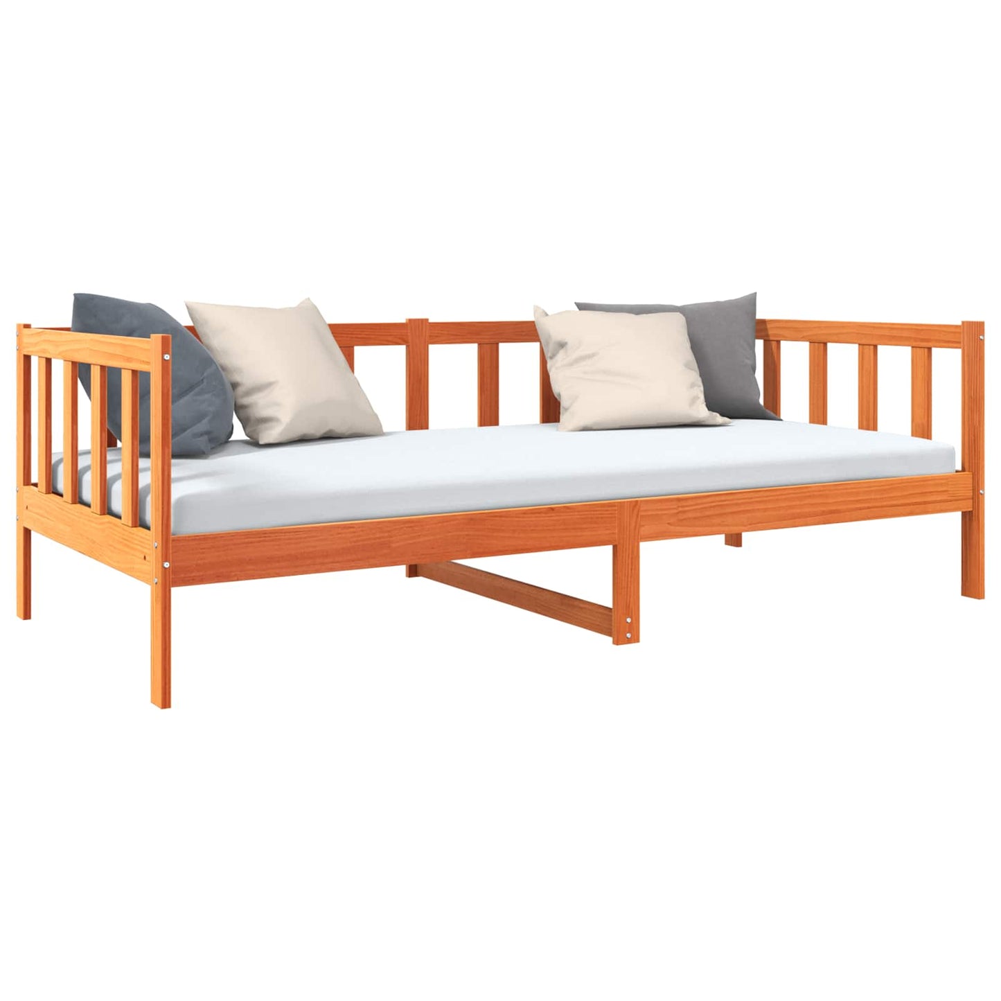 Struttura del letto Marrone cerato 90 x 190 cm Pino massello | homemem39