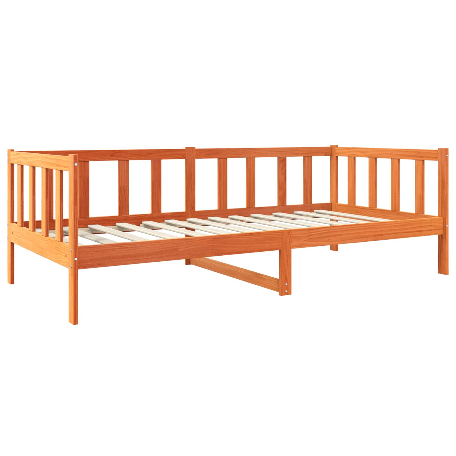 Struttura del letto Marrone cerato 90 x 190 cm Pino massello | homemem39