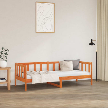 Struttura del letto Marrone cerato 90 x 190 cm Pino massello | homemem39